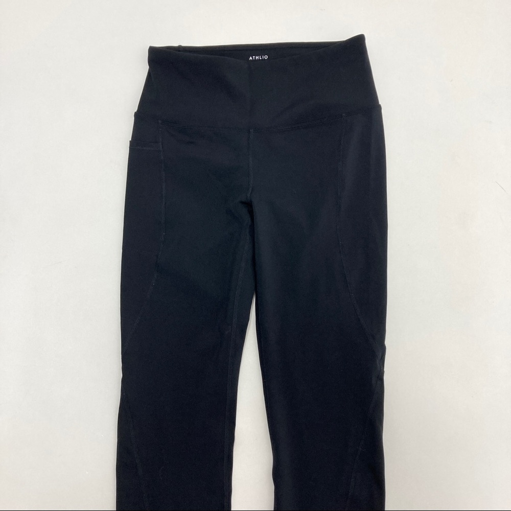 Athlio Black Athletic Yoga Leggings Size L - Picture 2 of 6
